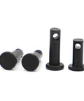 20 Pack M6 Black Carbon Steel Flat Head Dowel Pins With Through Hole For Positioning And Axis Alignment, Cylindrical Roll Pins