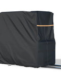 BENVOL forklift cover for 3000–5000 lb forklifts, black 420D silver-coated Oxford cloth, 102 x 45 x 82 in