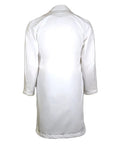 Back view of Personalized Embroidered Lab Coat With Name And Title For Medical Pros And Scientists Premium Quality Comfortable Fit White Unisex Size Large Everyday Wear