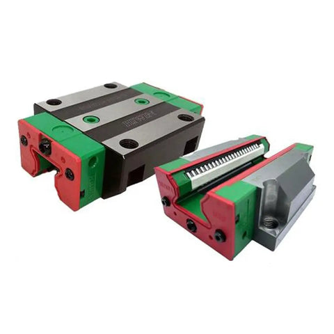 RGW45 Linear Guide Rail Kit with GK Block Carriage for CNC Machines 3D Printers and Automation Smooth Motion Low Friction High Rigidity Precision Linear Guideway System Z0 ZAC Compatible, roller block close-up