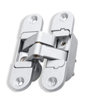 Silver version of 180 Degree Concealed Heavy Duty Door Hinge for Wood Doors Zinc Alloy Butt Hinge Gold Left Open Finish Hidden Mount Smooth Swing