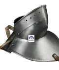 Articulated Iron Gorget With Bevor Neck Armor For Cosplay And Larp Battle Ready SCA Gothic Neck Plate Medieval Warrior Protector in 18 Gauge Steel