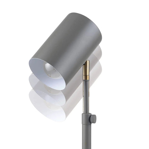 Adjustable head of 2 Light Desk Lamp Set in Matte Black With Matte Brass Accents, 19 Inch Sleek Modern Task Lamps.