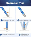 Operation guide for 6 Inch Diamond Core Drill Bit For Porcelain Tile Ceramic Marble Granite Drilling Vacuum Brazed