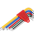 Super Cool Keenso 6 Piece Color Coded Bike Tools Set With Long Arm Internal Hex Allen Wrenches Made From Durable Aluminum Alloy For Easy Grip Bicycle Repair And Home Shop Maintenance Tasks That Are A Total Breeze To Handle Everyday. 6-piece color-coded aluminum hex wrench set on red holder