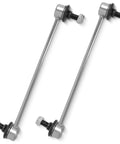 Front Sway Bar Link Set 2 Pack For Toyota Corolla 2003-2019, Corolla IM 2018, Matrix 2003-2014, Prius 2001-2009, Pontiac Vibe 2003-2010, Scion Tc 2005-2010 Beefed Up Stabilizer Bar Links Replacement Kit, two metal links