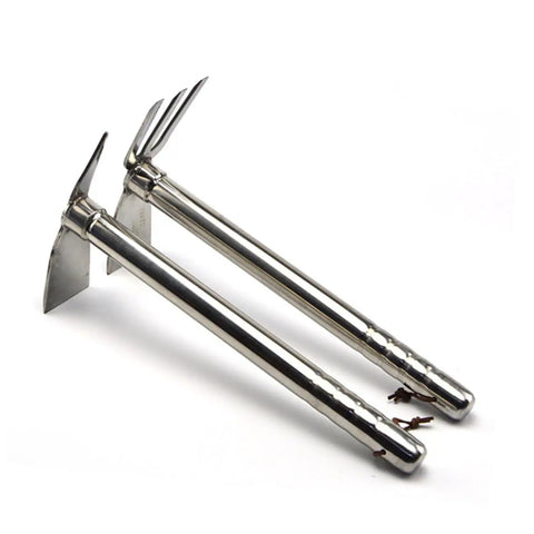 Stainless Steel Garden Hoe Hand Tool For Planting And Weeding, Lightweight Durable Dual Purpose Garden Hoe With Easy Grip Handle