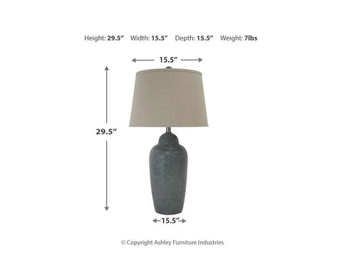 Contemporary 30 Inch Glazed Ceramic Table Lamp In Dark Green With Rich Finish, Sleek Modern Living Room Accent Lighting, Easy Assembly, Dope Ambient Glow For Nightstands Or Side Tables