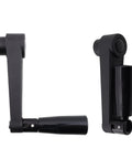 5 Inch Nylon Crank Handle Foldable Swivel Rocker For Industrial Machinery Tools And Equipment With 12mm Hole Diameter