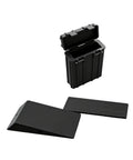 Black ABS components of Lightweight Golf Swing Trainer For Indoor Practice And Dial In Your Impact Position Corrector Device.