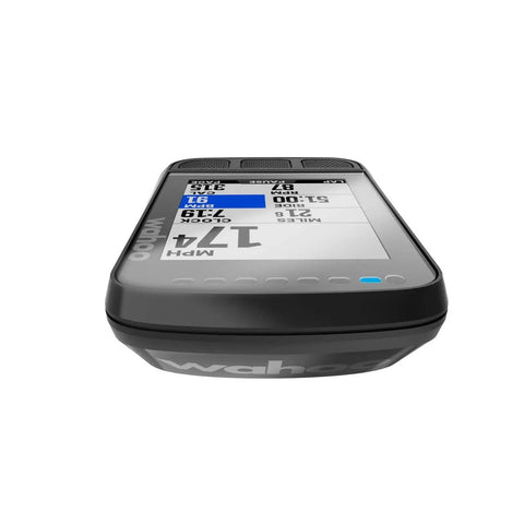 Front view of GPS Cycling Computer for Bikes with 2.2 inch color screen, displaying speed and other metrics.
