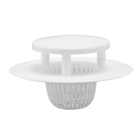 Thonlai Plastic Bathtub Drain Strainer Set of 6, Hair Stopper for All, white plastic design, fits 5.5cm drains.