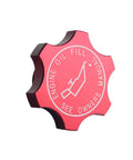 Aluminum Engine Oil Filler Cap With O Ring Replacement For Chrysler Dodge Jeep Ram Mitsubishi Mini 1993 2020, red cap side view