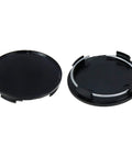 63mm Wheel Center Caps Set Of 4 Black Hub Covers Replacement For 60mm Lug To Lug Rims, Snap On Fit, Protects Hub And Wheel Bolts