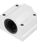 Aluminum Alloy Linear Motion Pillow Block Bearing With Closed Housing Built Tough For Smooth Low Friction High Speed Operation Ball Bearing Slide Block 25mm Bore SCS25UU, front view