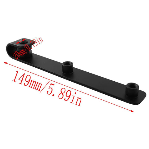 Black Sliding Barn Door Hardware Kit For Cabinets Two Pieces Heavy Duty Metal Rails For Wardrobes And Pet Houses