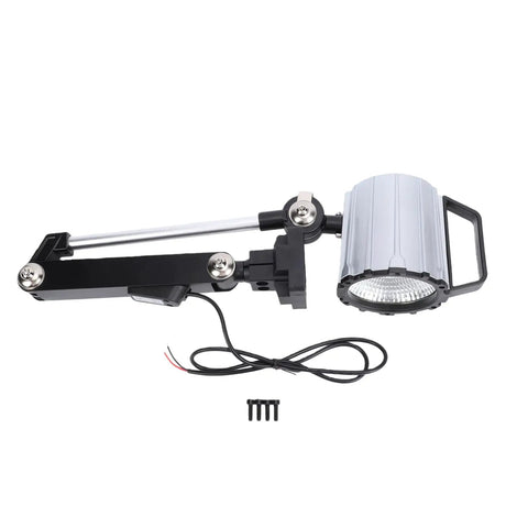 Top Shelf 24W Articulating Led Workshop Light Aluminum Alloy Machine Lamp with adjustable arm and mounting hardware.