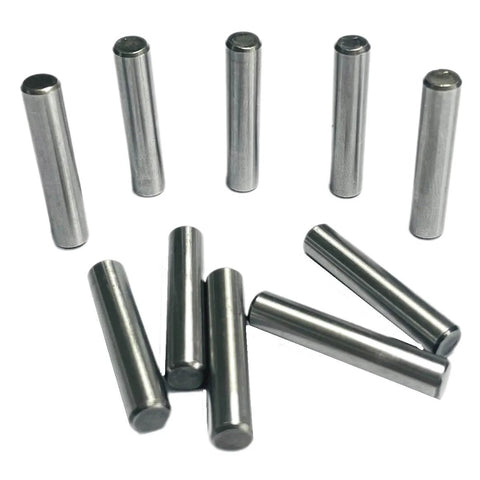 Quarter Inch By One And One Quarter Inch Dowel Pins 10 Pack, Metal Shelf Pegs For Shelves And Supports, Precision Ground Alloy Steel Wood Bed Pegs
