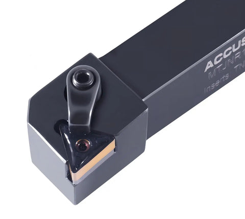 MTJNR12-3C Right Hand Turning Tool Holder For Contouring And Profiling On Manual Or CNC Lathes Three Quarter Inch Shank Five Inch Overall Length Includes TNMG332 Carbide Insert 2312-5008 Pro Grade Toolpost Ready