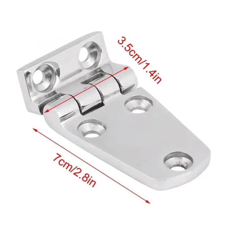 70x35mm Flush Door Compartment Hinge Set 2 Pieces 316 Stainless Steel Built Tough As Nails Heavy Duty Hinges for Cabinets