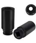Top Rated 1/2 Inch Drive Socket Set For Impact Wrenches With 11 Piece Metric Hex Kit Made From Heavy Duty Chrome Vanadium Steel Perfect For Tough Jobs And Deep Guts Garage Work, black 1/2 inch impact socket