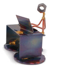 Handmade Metal Software Developer Figurine Hand Welded Recycled Metal Art Desk Accessory For Your Workspace Boss Level Gift For Programmers