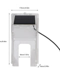 Sun Powered Doorbell Rain Cover No Fuss Shield With Transparent ABS Plastic Weatherproof For Standard Doorbells Easy Install