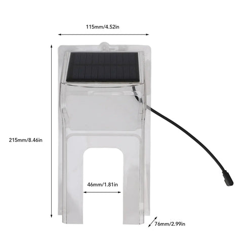 Sun Powered Doorbell Rain Cover No Fuss Shield With Transparent ABS Plastic Weatherproof For Standard Doorbells Easy Install