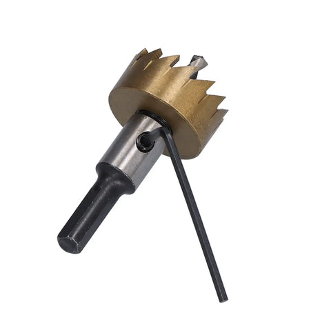 Top Rated 5 Piece Hole Saw Bit Kit Made With High Carbon Steel And Ti Coating For Drilling Clean Holes In Wood Steel Aluminum Plastic Plus Hex Wrench And Spring Included For All Your DIY Projects, hole saw bit with hex wrench