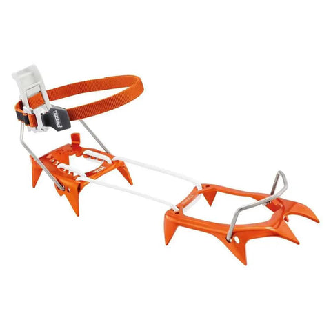 Leopard FL Flexlock Crampons For Ski Touring And Snow Approaches Ultra Lightweight Aluminum Build With Secure Flexlock System Ideal For Technical Trails Certified CE EN 893 UIAA UKCA Safety.