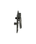 Side view of Mission Drawer Pull 3 Inch (76mm) Barcelona Pewter Finish For Cabinets And Furniture, showcasing elegant hardware details.