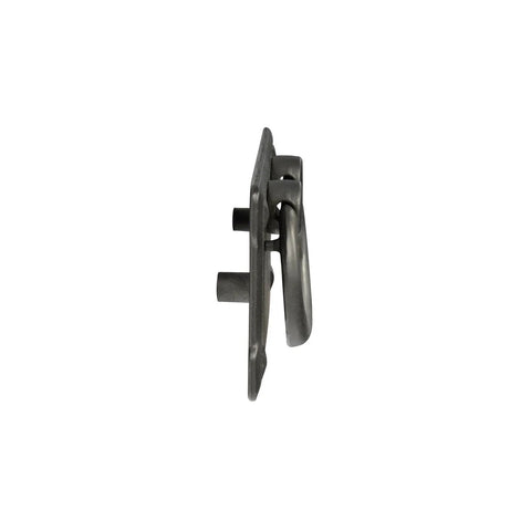 Side view of Mission Drawer Pull 3 Inch (76mm) Barcelona Pewter Finish For Cabinets And Furniture, showcasing elegant hardware details.