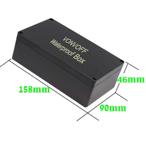 Heavy Duty IP67 Waterproof Junction Box For Your Next DIY Project Rock Solid ABS Plastic Electrical Enclosure with dimensions 158mm x 90mm x 46mm.