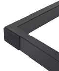 Close-up corner of Set Of 2 Heavy Duty Steel Table Legs 28 Inch High And 23 Inch Wide For Dining Tables Desks Computer Desk Or Benches