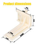 Heavy Duty Undermount Drawer Slide Rear Mounting Brackets Plastic Back Plate Replacement For Face Frame Kitchen Cabinets dimensions diagram