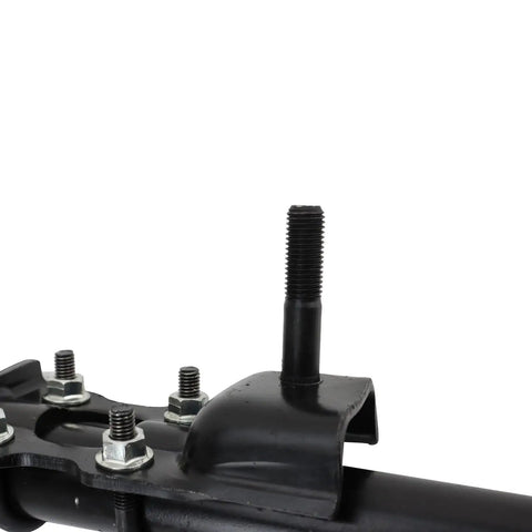 Front Right Outer Drag Link For Passenger Side Lower Outer Replacement Tough Heavy Duty Suspension Link Built For Smooth Steering Easy DIY Install Durable Performance Reference DS300043, black steel threaded end close-up