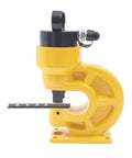 Heavy Duty Ch-60 Hydraulic Crimping Tool, yellow body, punching flat copper, tungsten steel dies, industrial use.