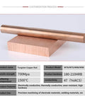 Heavy Duty Tungsten Copper Rod Electrode W75 Cu25 Alloy 30mm Diameter 200mm Length High Conductivity Dope Welding Electrode