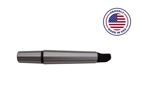 Heavy Duty Drill Press Chuck Arbor Converts MT2 To JT33 Taper solid steel construction with black tip for reliable tool performance.
