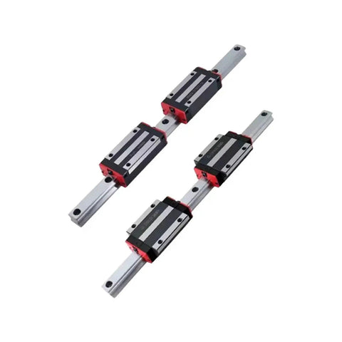 Top Shelf Sfu1204 Ball Screw Kit Loaded With Two Hgr15 Linear Guide Rails And Four Hgh15ca Motion Carriages Ready For Fast Gantry Machine Assembly Projects featuring two HGR15 rails and four HGH15CA carriages.
