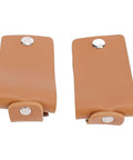 Slick Slim PU Leather Belt Key Holder With Detachable Keyring And Fixed Loop For Belts Up To 4cm Wide, brass hardware focus
