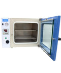 Intbuying 1 Point 9 Cubic Foot Vacuum Drying Oven With Lcd Screen and Micro Computer Control, open door showing interior racks.