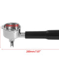 Stainless Steel Espresso Portafilter Handle Replacement For Home Coffee Machines Double Spout Bottomless Design 200mm x 51mm