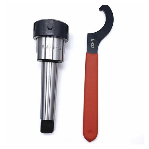 Top Tier High Precision Collet Chuck For Mta2 Mta3 Mta4 And Er Tool Holders with ER32 wrench for heavy duty milling.