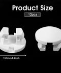 Premium White Bottom Rail Cord Cover Buttons For Horizontal Blinds Swap Out Worn Tape Lock Plugs A Clean Game Changer For Hassle Free Plastic Shade Repair Fixes, 15.5mm diameter.