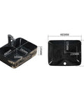 Bathroom Sink Retro Countertop Basin Household Ceramic Wash Basin Bathroom Wash Basin Personalized Hand-Carved Pattern Sink Bathroom Sink Vessel, dimensions displayed.