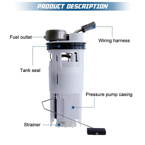Dodge Ram Fuel Pump Module Assembly E7093M for 1993 to 1997 Ram 1500 2500 3500 Trucks with 4 Pin Connector AP7093M Replacement