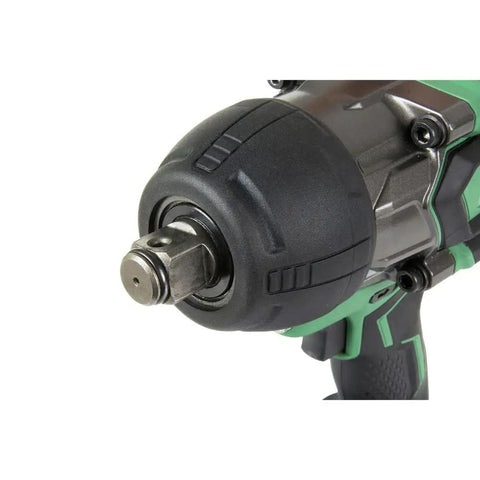 Close-up of 36V MultiVolt Triple Hammer Impact Driver Body Only With 1/4-Inch Keyless Hex Chuck showing metal chuck detail.