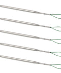 Five Piece Metal Drawstring Threader Tool Set For Sewing, Handy On The Go Design, Portable Quick Insert Threading Tool For Cords And Pants, Ideal For Sweatpants And Hoodies, Easy Threading Every Time, five metal threaders