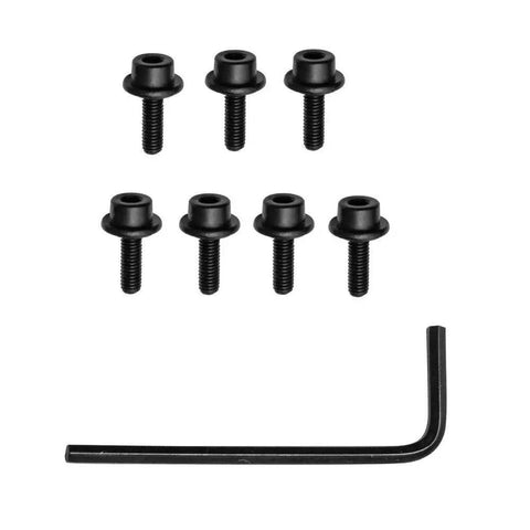 Seven Piece Metal Bearings Replacement Kit For Router Bits Deep Groove Ball Bearings Alloy Steel Double Shielded Rust And Water Resistant Inner Diameter Three Sixteenths Inch Outer Diameters Three Eighths To One And One Eighth Inch screws and allen key